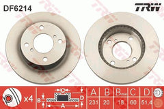 2x Bremsscheibe Vorderachse für NISSAN SUZUKI PIXO ALTO VII