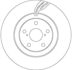 Bremsscheibe Vorderachse rechts für LEXUS GS IS III RC