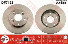 2x Bremsscheibe Vorderachse für HONDA CIVIC VII Hatchback VIII Stufenheck CR-Z