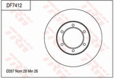 2x Bremsscheibe Vorderachse für TOYOTA DYNA Pritsche/Fahrgestell