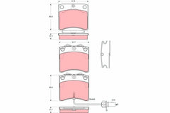 Bremsbelagsatz Scheibenbremse Vorderachse für VW CALIFORNIA T4 Camper