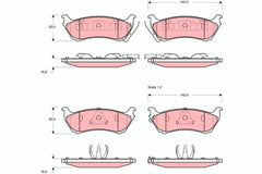 Bremsbelagsatz Scheibenbremse Hinterachse für MERCEDES-BENZ M-KLASSE