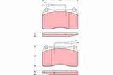 Bremsbelagsatz Scheibenbremse Vorderachse für CITROËN FIAT LANCIA PEUGEOT C8 Van