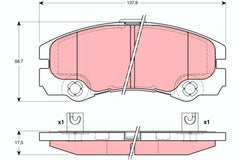 Bremsbelagsatz Scheibenbremse Vorderachse für OPEL FRONTERA B