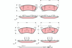 Bremsbelagsatz Scheibenbremse Hinterachse für MERCEDES-BENZ M-KLASSE