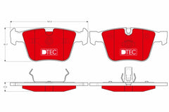 Bremsbelagsatz Scheibenbremse Hinterachse für MERCEDES-BENZ M-KLASSE S-KLASSE