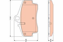 Bremsbelagsatz Scheibenbremse Hinterachse für PORSCHE 911 Targa BOXSTER Spyder