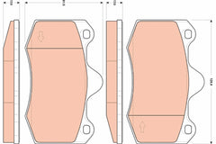 Bremsbelagsatz Scheibenbremse Vorderachse für RENAULT SEAT CLIO II IBIZA III IV