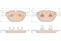 Bremsbelagsatz Scheibenbremse Vorderachse für JAGUAR XF I SPORTBRAKE XJ XK II