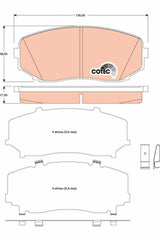 Bremsbelagsatz Scheibenbremse Vorderachse für MAZDA MITSUBISHI FORD USA CX-7