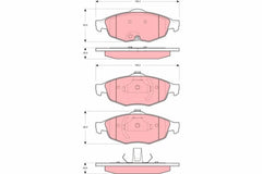 Bremsbelagsatz Scheibenbremse Vorderachse für CHRYSLER SEBRING Cabriolet