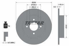 2x Bremsscheibe Hinterachse für SUZUKI SWIFT IV