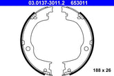 Bremsbackensatz Feststellbremse Hinterachse für OPEL CHEVROLET ANTARA A CAPTIVA