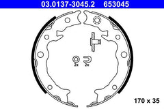 Bremsbackensatz Feststellbremse Hinterachse für SUBARU XV FORESTER IMPREZA