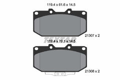 Bremsbelagsatz Scheibenbremse Vorderachse für NISSAN SUBARU TOYOTA 300ZX SILVIA