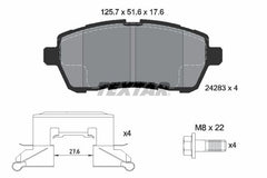 Bremsbelagsatz Scheibenbremse Vorderachse für FORD MAZDA FIESTA Stufenheck VI