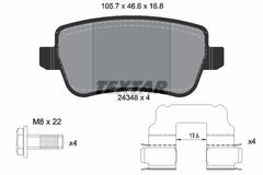 Bremsbelagsatz Scheibenbremse Hinterachse für FIAT CROMA Kasten/Kombi
