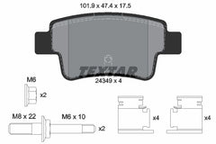 Bremsbelagsatz Scheibenbremse Hinterachse für OPEL CORSA D Kasten/Schrägheck