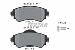 Bremsbelagsatz Scheibenbremse Vorderachse für CITROËN C4 II DS4