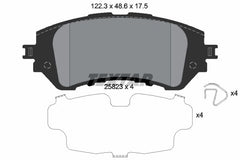 Bremsbelagsatz Scheibenbremse Vorderachse für TOYOTA YARIS