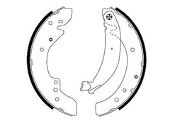 Bremsbackensatz Hinterachse für CITROËN FIAT PEUGEOT JUMPER I Kasten Bus