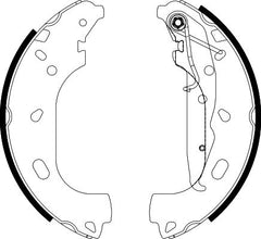 Bremsbackensatz Hinterachse für OPEL ASTRA H Caravan GTC TwinTop Stufenheck
