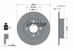 2x Bremsscheibe Vorderachse für RENAULT RAPID Kasten/Großraumlimousine TWINGO I