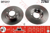 2x Bremsscheibe Vorderachse Hinterachse für CITROËN PEUGEOT C15 Kombi SAXO VISA