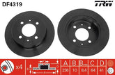 2x Bremsscheibe Hinterachse für MITSUBISHI CARISMA Stufenheck COLT IV LANCER V