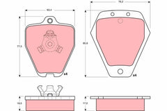 Bremsbelagsatz Scheibenbremse Vorderachse für AUDI A4 B5 Avant
