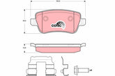 Bremsbelagsatz Scheibenbremse Hinterachse für FIAT CROMA Kasten/Kombi