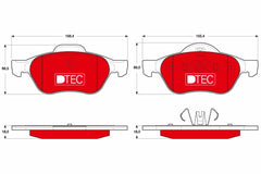 Bremsbelagsatz Scheibenbremse Vorderachse für RENAULT CLIO III MEGANE I