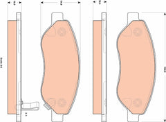 Bremsbelagsatz Scheibenbremse Vorderachse für OPEL CORSA D Kasten/Schrägheck
