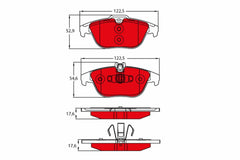Bremsbelagsatz Scheibenbremse Hinterachse für MERCEDES-BENZ C-KLASSE T-Model