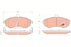 Bremsbelagsatz Scheibenbremse Vorderachse für HYUNDAI ELANTRA III Stufenheck