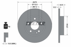 2x Bremsscheibe Vorderachse für MERCEDES-BENZ A-KLASSE