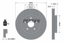 2x Bremsscheibe Vorderachse für SUZUKI GRAND VITARA II XL7