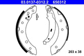 Bremsbackensatz Hinterachse für CITROËN PEUGEOT RENAULT DACIA SAXO XSARA Coupe