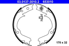 Bremsbackensatz Feststellbremse Hinterachse für SUBARU FORESTER IMPREZA Coupe