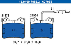 Bremsbelagsatz Scheibenbremse Hinterachse für MERCEDES-BENZ V-KLASSE VITO Bus