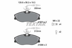 Bremsbelagsatz Scheibenbremse Vorderachse für CITROËN PEUGEOT XSARA Break Coupe