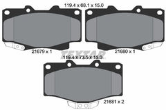 Bremsbelagsatz Scheibenbremse Vorderachse für TOYOTA VW 4 RUNNER II III HILUX V