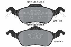 Bremsbelagsatz Scheibenbremse Vorderachse für FORD FOCUS I Stufenheck Turnier