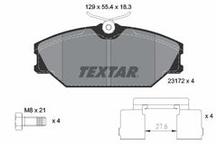 Bremsbelagsatz Scheibenbremse Vorderachse für RENAULT CLIO II LAGUNA I
