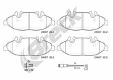 Bremsbelagsatz Scheibenbremse Vorderachse für MERCEDES-BENZ VIANO VITO Bus /