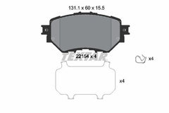 Bremsbelagsatz Scheibenbremse Vorderachse für MAZDA 3 Stufenheck
