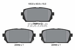 Bremsbelagsatz Scheibenbremse Hinterachse für KIA CARENS III Großraumlimousine
