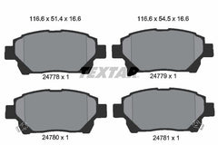 Bremsbelagsatz Scheibenbremse Vorderachse für TOYOTA ASTON MARTIN IQ CYGNET