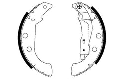 Bremsbackensatz Hinterachse für CITROËN PEUGEOT XSARA Break Coupe ZX