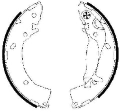 Bremsbackensatz Hinterachse für HYUNDAI KIA ACCENT V Stufenheck ELANTRA GETZ